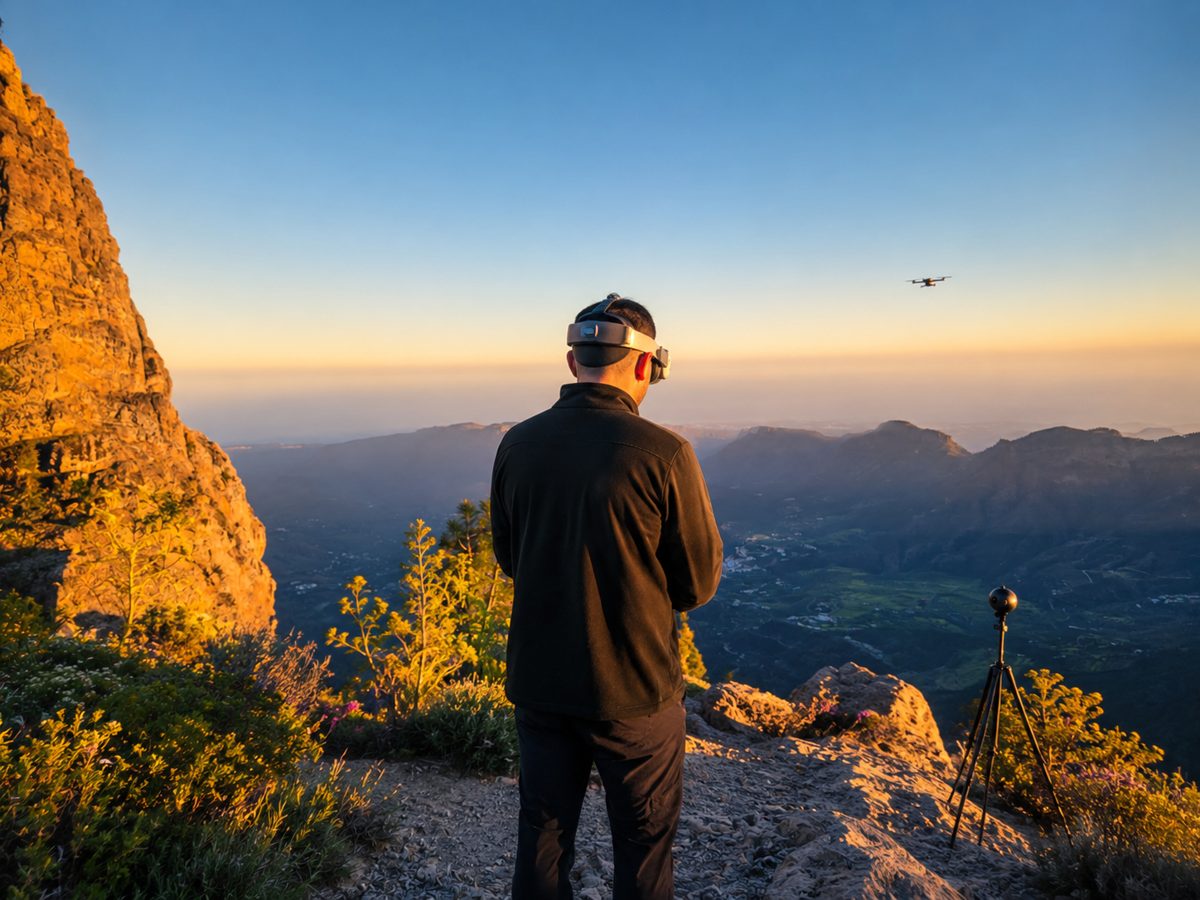 360°-Dreh mit Kamera und Drohne auf Gran Canaria